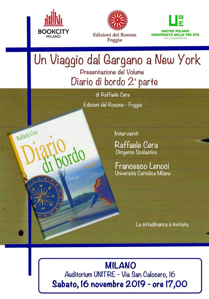 A Bookcity Milano un viaggio da sogno  dal Gargano a New York